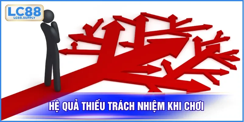 Hệ quả thiếu trách nhiệm khi chơi